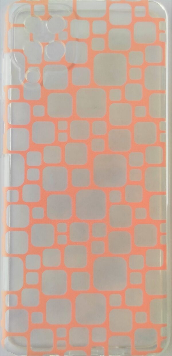 Samsung Galaxy A12 / M12 Θήκη Σιλικόνης Πορτοκλαλί Σχέδιο Silicone Case