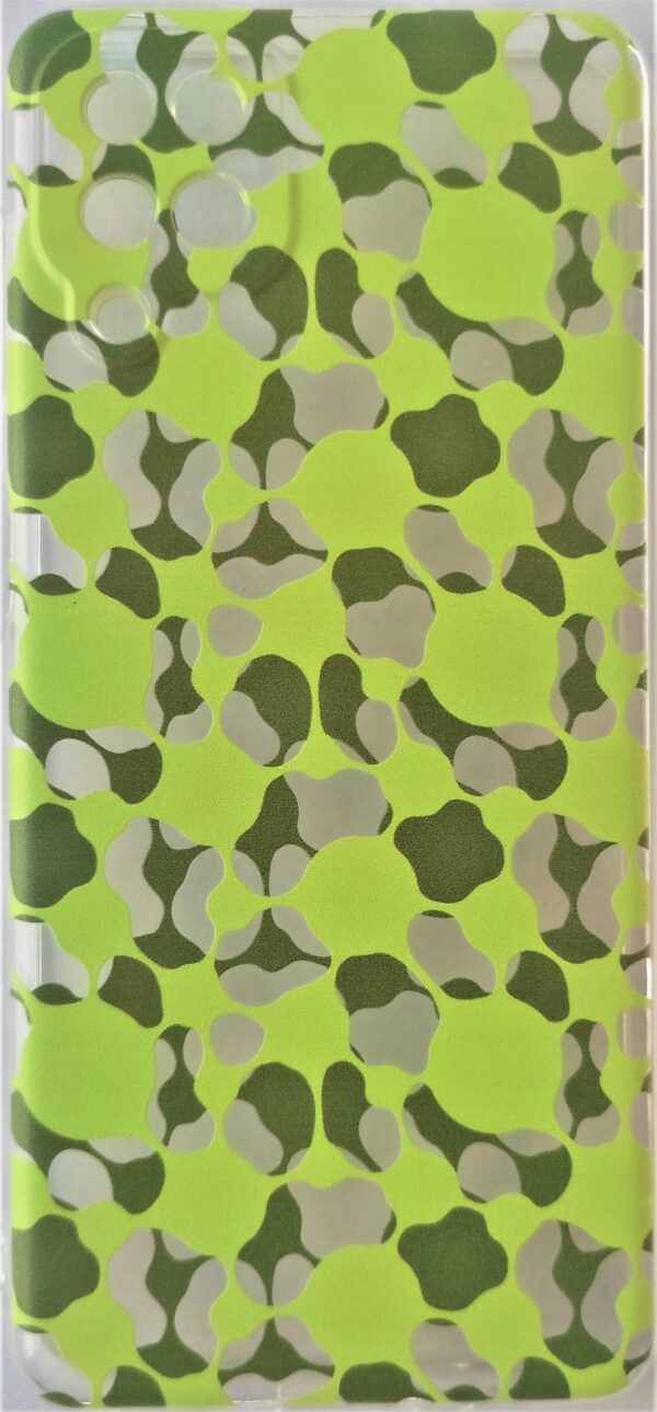 Samsung Galaxy A12 / M12 Θήκη Σιλικόνης Πράσινο Σχέδιο Silicone Case