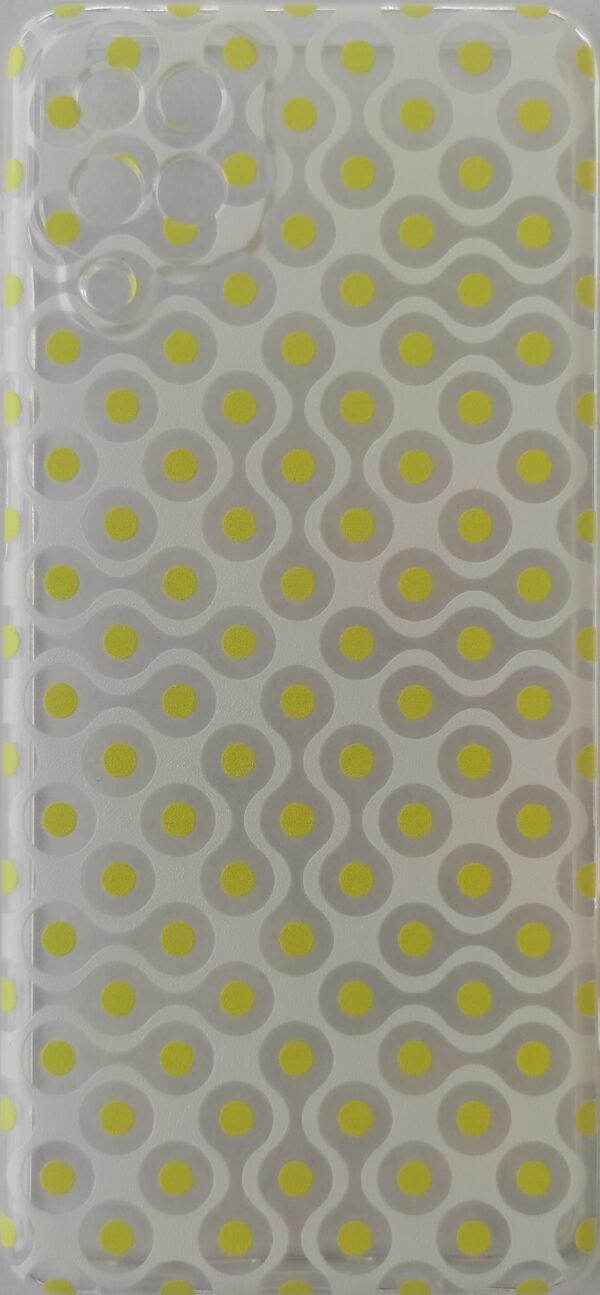 Samsung Galaxy A12 / M12 Θήκη Σιλικόνης Κίτρινο Σχέδιο Silicone Case