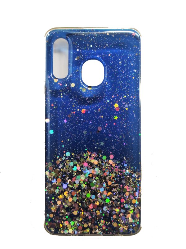 Samsung Galaxy A40 Θήκη Σιλικόνης Μπλε Vennus Brilliant Clear Case Navy