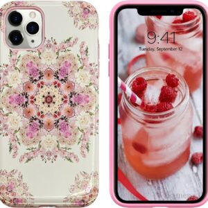 iPhone 11 Pro Σκληρή Θήκη Σιλικόνης Λουλούδια Silicone Case Design 2