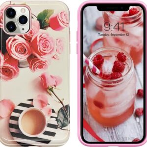 iPhone 11 Pro Σκληρή Θήκη Σιλικόνης Λουλούδια Silicone Case Design 3