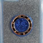 Forcell iPhone 11 Pro Ring Glitter Θήκη Σιλικόνης - Blue