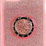 Forcell iPhone 11 Pro Ring Glitter Θήκη Σιλικόνης - Pink
