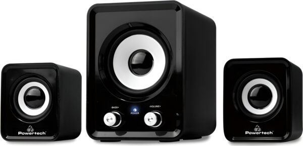 Powertech Essential Sound PT-843 Ηχεία Υπολογιστή 2.1 με Ισχύ 3W σε Μαύρο Χρώμα