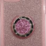 iPhone 11 Pro Θήκη Σιλικόνης Ροζ Glitter Soft Cover Case With Ring Kickstand