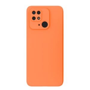 Xiaomi Redmi 10C Θήκη Σιλικόνης Πορτοκαλί Soft Touch Silicone Rubber Soft Case Orange