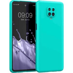 Xiaomi Redmi Note 9S / 9 Pro / 9 Pro Max Θήκη Σιλικόνης Βεραμάν Soft Touch Silicone Rubber Soft Case Mint
