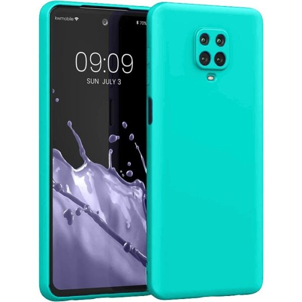 Xiaomi Redmi Note 9S / 9 Pro / 9 Pro Max Θήκη Σιλικόνης Βεραμάν Soft Touch Silicone Rubber Soft Case Mint