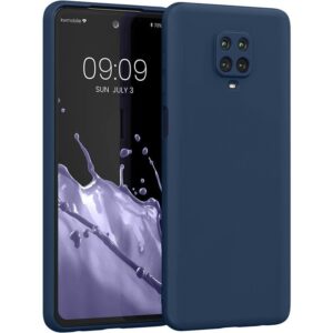 Xiaomi Redmi Note 9S / 9 Pro / 9 Pro Max Θήκη Σιλικόνης Μπλε Soft Touch Silicone Rubber Soft Case Navy