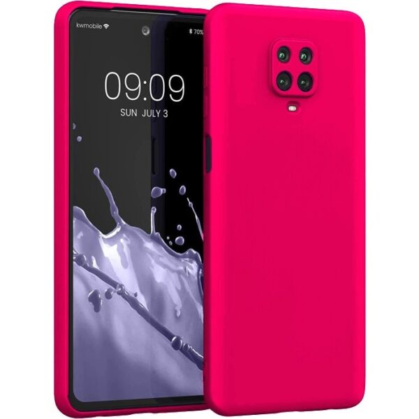 Xiaomi Redmi Note 9S / 9 Pro / 9 Pro Max Θήκη Σιλικόνης Φούξια Soft Touch Silicone Rubber Soft Case Fuchsia