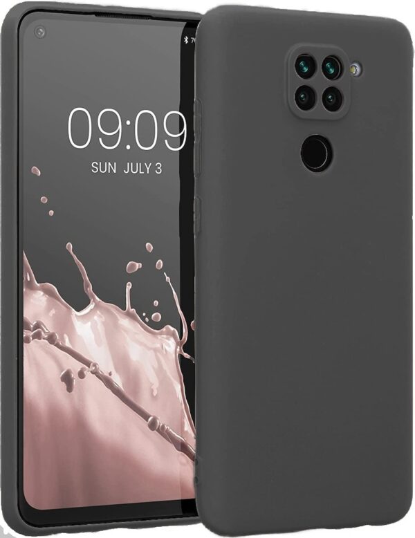 Xiaomi Redmi Note 9 Θήκη Σιλικόνης Μαύρη Soft Touch Silicone Rubber Soft Case Black