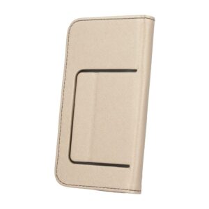 6.1'' - 6.7'' Universal Θήκη Βιβλίο Χρυσό - Μαύρο (Με εσωτερική θήκη σιλικόνης) Smart Universal Fancy Book Case Gold - Black