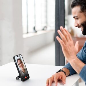 iPhone 14 Pro Θήκη Ugreen LP635 Kickstand Protective Case Hard Cover with Gel Frame and Built-in Stand Black (90926)