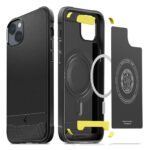 iPhone 14 Plus Θήκη Μαύρη Spigen Rugged Armor Magsafe Back Cover Matte Black ACS04890