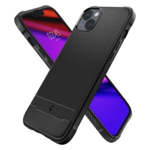 iPhone 14 Plus Θήκη Μαύρη Spigen Rugged Armor Magsafe Back Cover Matte Black ACS04890
