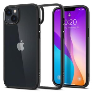 iPhone 14 Plus Θήκη Διάφανη - Μαύρη Spigen Ultra Hybrid Back Cover Matte Black ACS04895