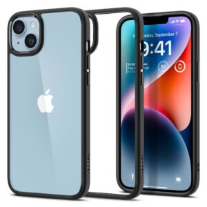 iPhone 14 Plus Θήκη Διάφανη - Μαύρη Spigen Ultra Hybrid Back Cover Matte Black ACS04895