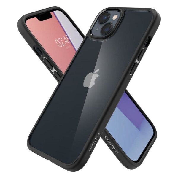 iPhone 14 Plus Θήκη Διάφανη - Μαύρη Spigen Ultra Hybrid Back Cover Matte Black ACS04895