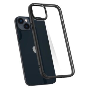 iPhone 14 Plus Θήκη Διάφανη - Μαύρη Spigen Ultra Hybrid Back Cover Matte Black ACS04895