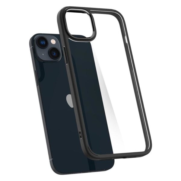 iPhone 14 Plus Θήκη Διάφανη - Μαύρη Spigen Ultra Hybrid Back Cover Matte Black ACS04895