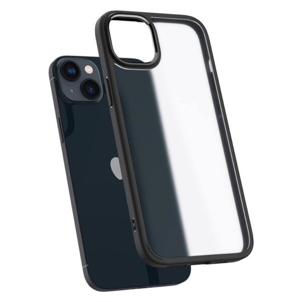 iPhone 14 Plus Θήκη Φιμέ - Μαύρη Spigen Ultra Hybrid Back Cover Frost Black ACS04901