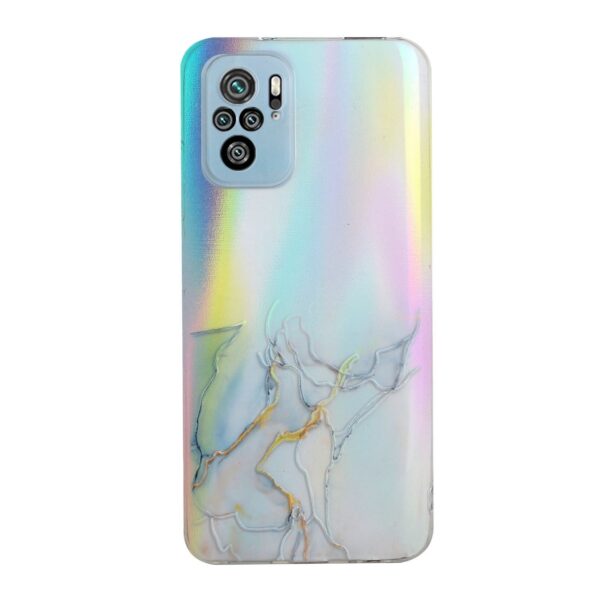 Xiaomi Redmi Note 10 4G / Note 10S / Poco M5s Θήκη Σιλικόνης Μάρμαρο Γκρι Laser Marble Pattern Clear TPU Shockproof Protective C Xiaomi Redmi Note 10 4G / Note 10S / Poco M5s Θήκη Σιλικόνης Μάρμαρο Γκρι Laser Marble Pattern Clear TPU Shockproof Protective C