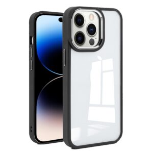 iPhone 14 Pro Θήκη Διάφανη - Μαύρη Charming Pupil II Transparent PC + TPU Shockproof Protective Case Black