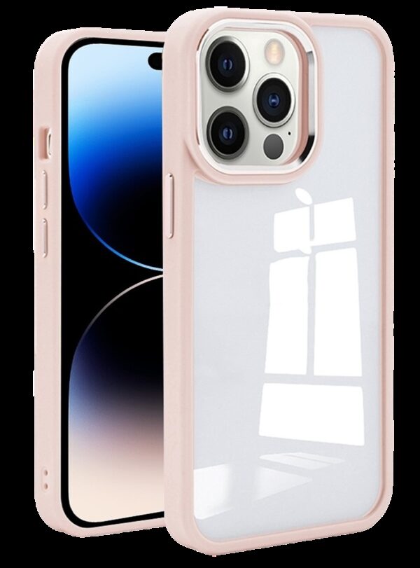 Forcell iPhone 14 Pro Max Charming Pupil Shockproof Θήκη Με Πλαίσιο Σιλικόνης Διάφανη - Pink Forcell iPhone 14 Pro Max Charming Pupil Shockproof Θήκη Με Πλαίσιο Σιλικόνης Διάφανη - Pink