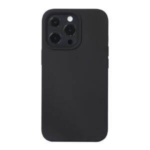 iPhone 14 Pro Θήκη Σιλικόνης Μαύρη Liquid Silicone Phone Case Black