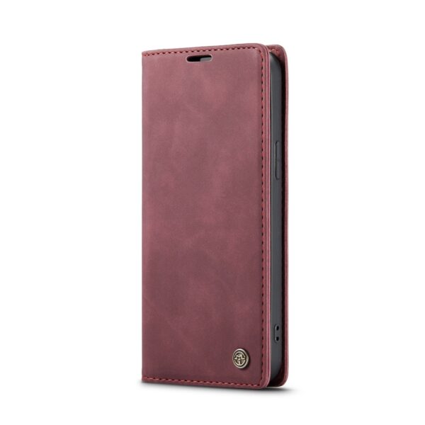 iPhone 14 Plus Θήκη Βιβλίο Μπορντό CaseMe-013 Multifunctional Retro Frosted Phone Case Wine Red iPhone 14 Plus Θήκη Βιβλίο Μπορντό CaseMe-013 Multifunctional Retro Frosted Phone Case Wine Red