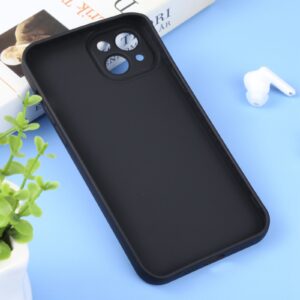 iPhone 14 Θήκη Σιλικόνης Μαύρη Liquid Silicone Full Coverage Phone Case Black