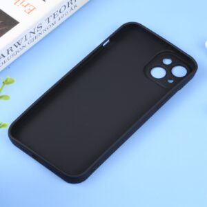 iPhone 14 Θήκη Σιλικόνης Μαύρη Liquid Silicone Full Coverage Phone Case Black