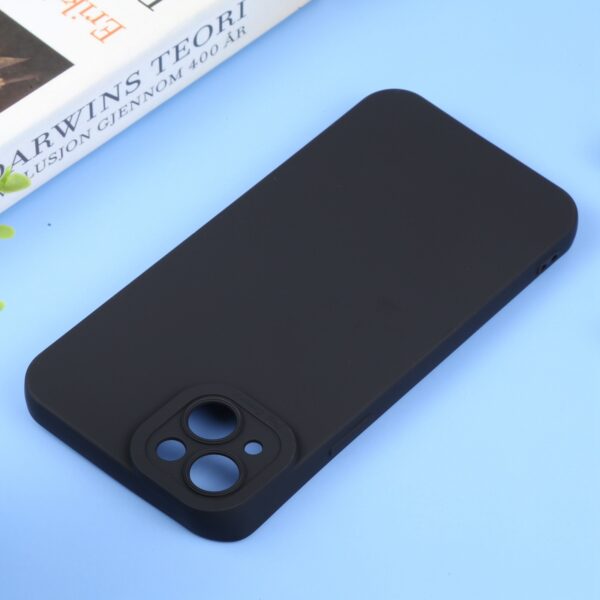 iPhone 14 Θήκη Σιλικόνης Μαύρη Liquid Silicone Full Coverage Phone Case Black
