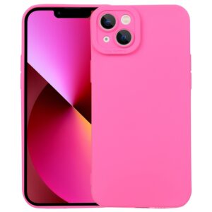 iPhone 14 Θήκη Σιλικόνης Φούξια Liquid Silicone Full Coverage Phone Case Fuchsia