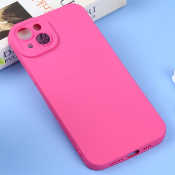 iPhone 14 Θήκη Σιλικόνης Φούξια Liquid Silicone Full Coverage Phone Case Fuchsia