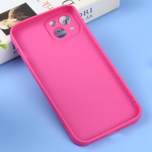 iPhone 14 Θήκη Σιλικόνης Φούξια Liquid Silicone Full Coverage Phone Case Fuchsia