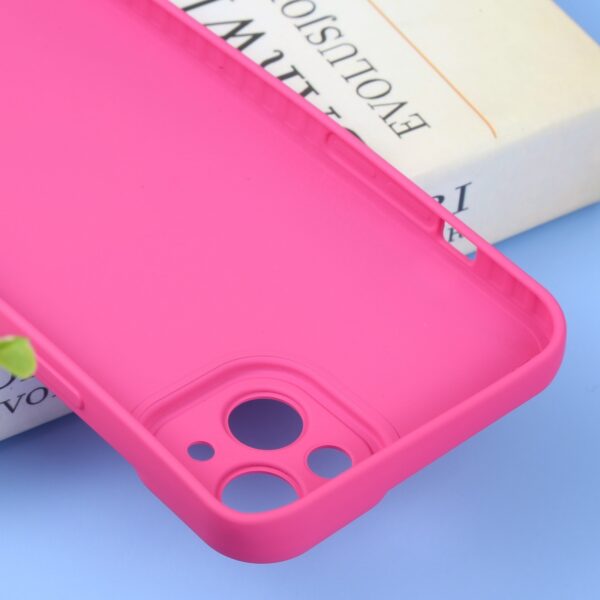 iPhone 14 Θήκη Σιλικόνης Φούξια Liquid Silicone Full Coverage Phone Case Fuchsia