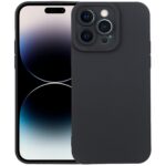 iPhone 14 Pro Θήκη Σιλικόνης Μαύρη Liquid Silicone Full Coverage Phone Case Black