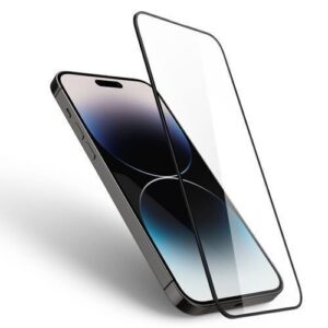 iPhone 14 Pro Max Προστατευτικό Τζαμάκι Spigen GLAS.tR Slim 2.5D Full Face Tempered Glass Μαύρο AGL05209