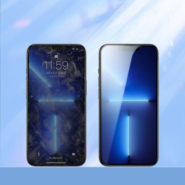 iPhone 14 Pro Max Προστατευτικό Τζαμάκι Joyroom 2.5D Full Face Tempered Glass Μαύρο