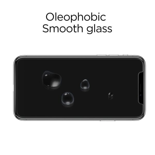 iPhone 14 Pro Προστατευτικό Τζαμάκι Spigen GLAS.tR Slim 2.5D Full Face Tempered Glass Μαύρο AGL05221