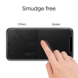 iPhone 14 Pro Προστατευτικό Τζαμάκι Spigen GLAS.tR Slim 2.5D Full Face Tempered Glass Μαύρο AGL05221