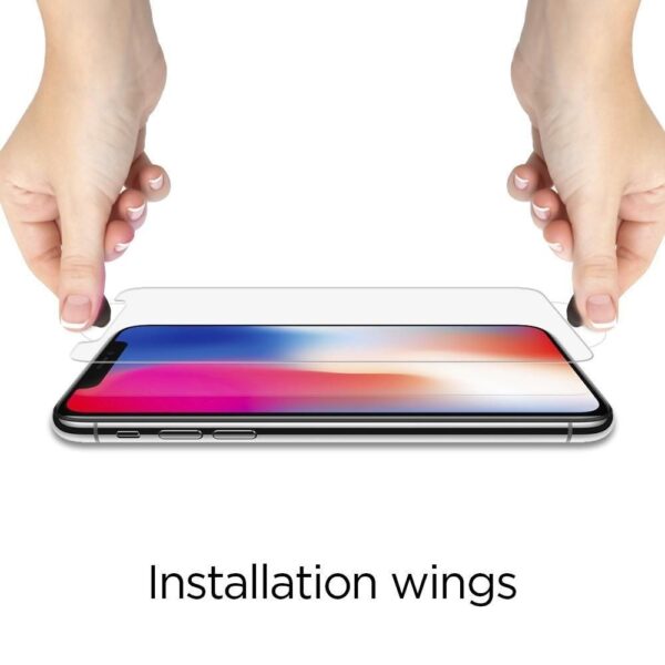 iPhone 14 Pro Προστατευτικό Τζαμάκι Spigen GLAS.tR Slim 2.5D Full Face Tempered Glass Μαύρο AGL05221