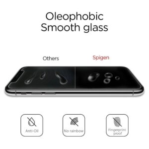 iPhone 14 Pro Προστατευτικό Τζαμάκι Spigen GLAS.tR Slim 2.5D Full Face Tempered Glass Μαύρο AGL05221