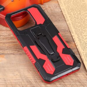 Xiaomi Redmi 10C Θήκη Κόκκινη Armor Warrior PC + TPU Phone Case Red