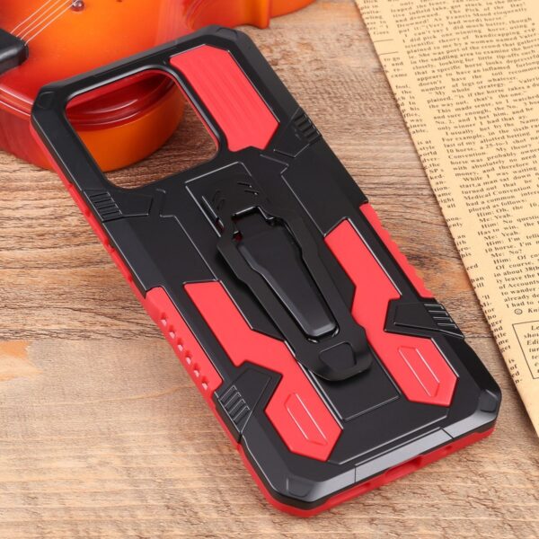 Xiaomi Redmi 10C Θήκη Κόκκινη Armor Warrior PC + TPU Phone Case Red
