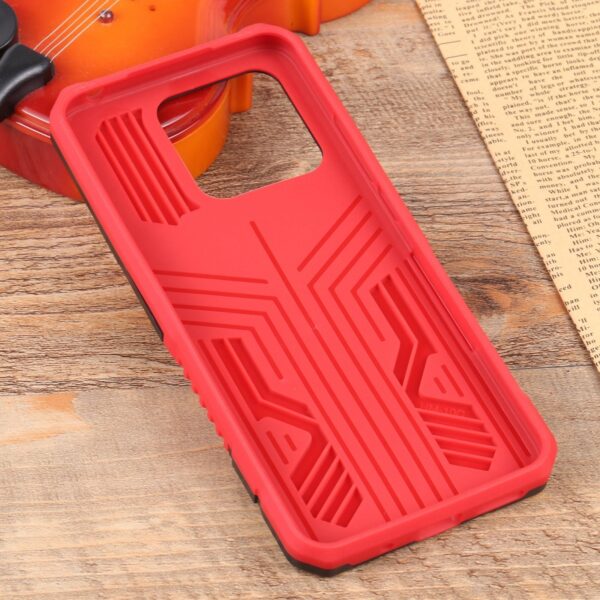 Xiaomi Redmi 10C Θήκη Κόκκινη Armor Warrior PC + TPU Phone Case Red