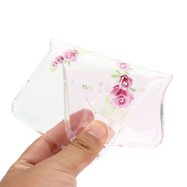 Xiaomi Redmi Note 10 4G / Note 10S / Poco M5s Θήκη Σιλικόνης Ροζ Τριαντάφυλλα Bronzing Butterfly Flower Phone Case Rose Heart