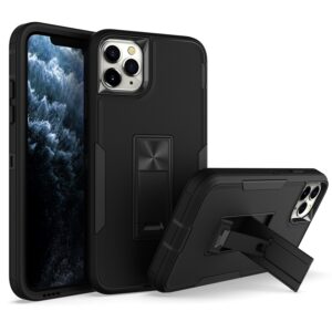 iPhone 13 Pro Θήκη Μαύρη Με Σταντ Shockproof TPU + PC Magnetic Protective Case with Holder Black